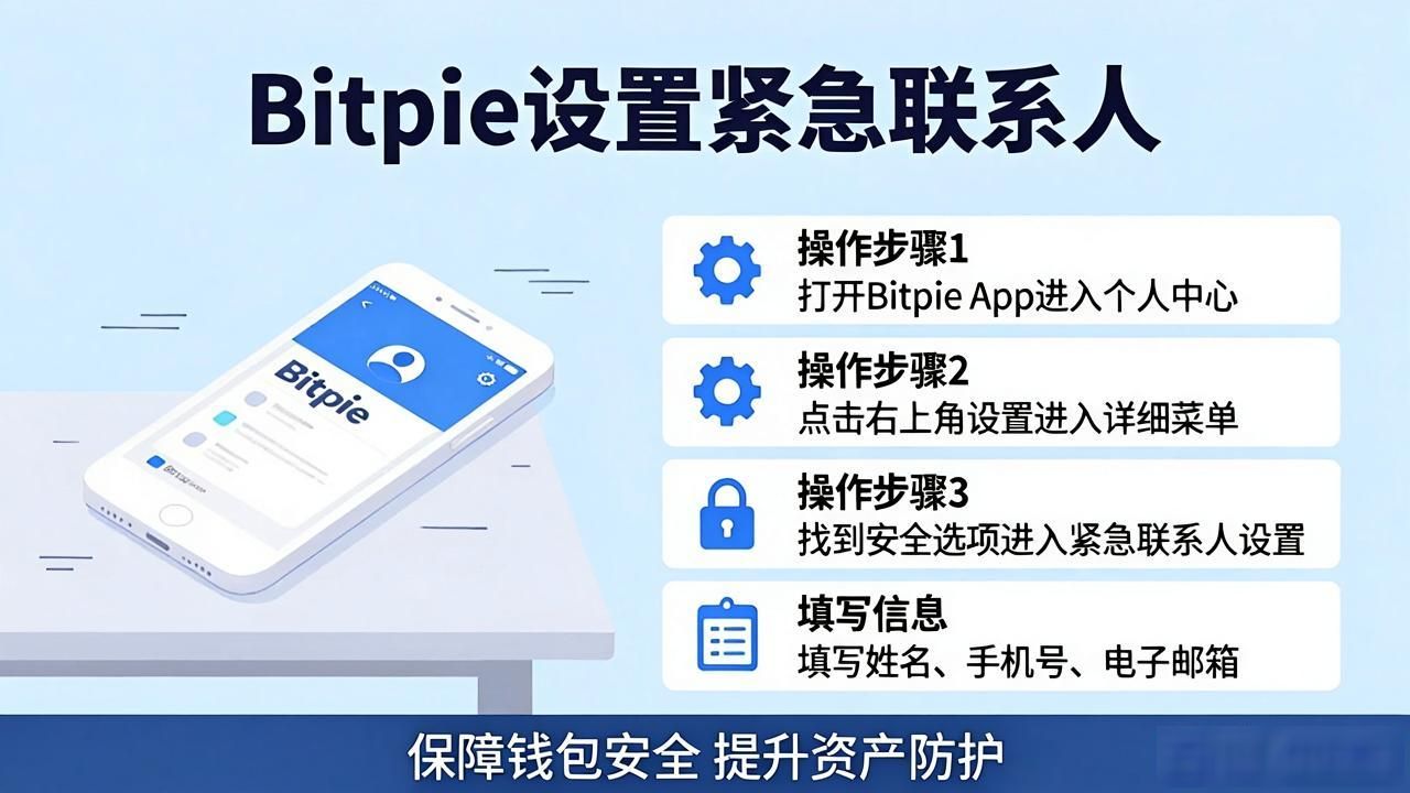 如何在Bitpie比特派钱包中设置紧急联系人?_Bitpie钱包紧急联系人设置_加密资产数字资产安全管理
