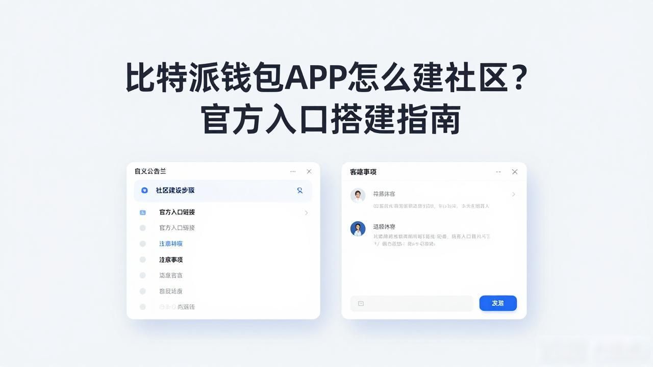 比特派钱包建立用户圈子_如何在比特派钱包app官方下载网址中创建用户社区?_比特派钱包社区建设步骤
